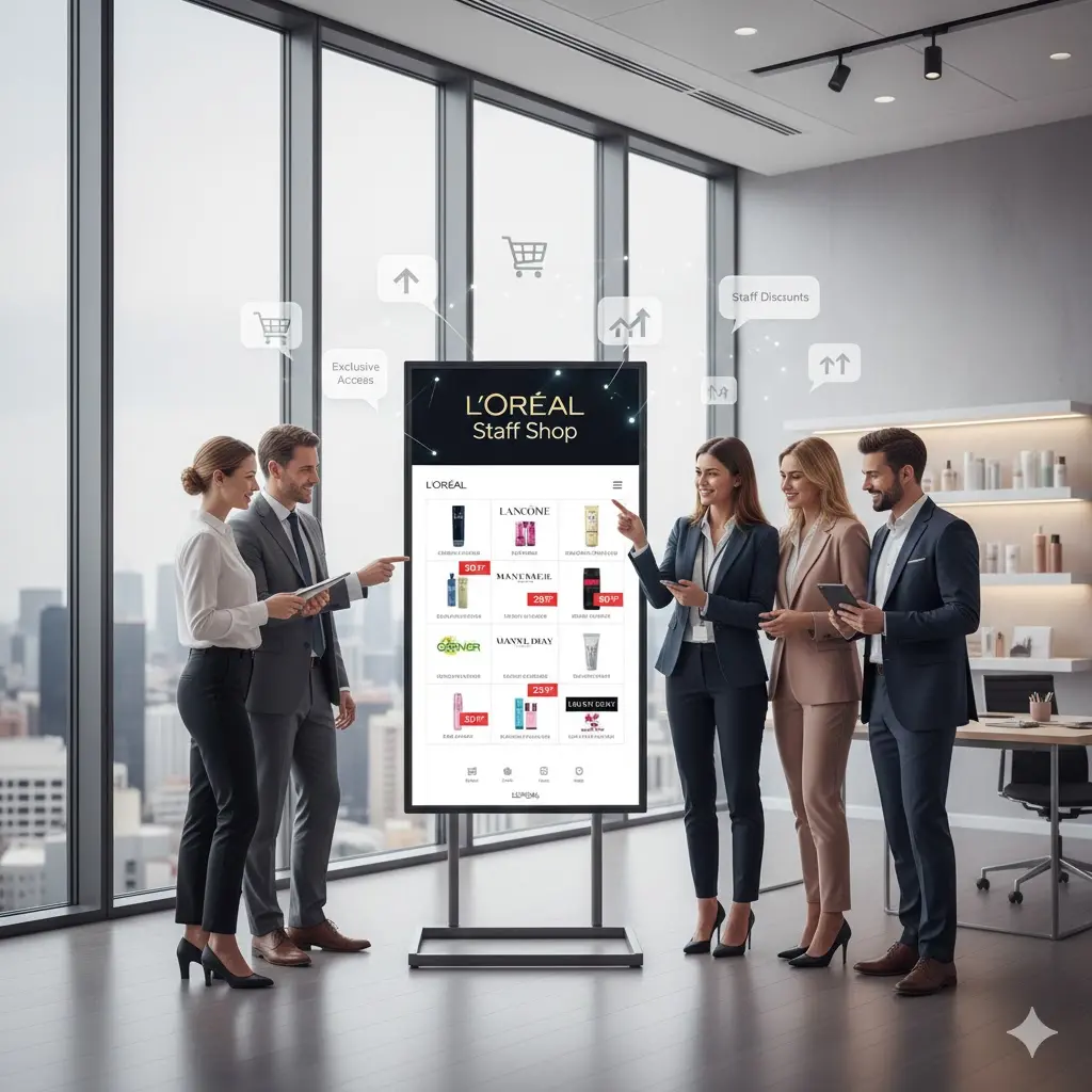 loreal vente au personnel