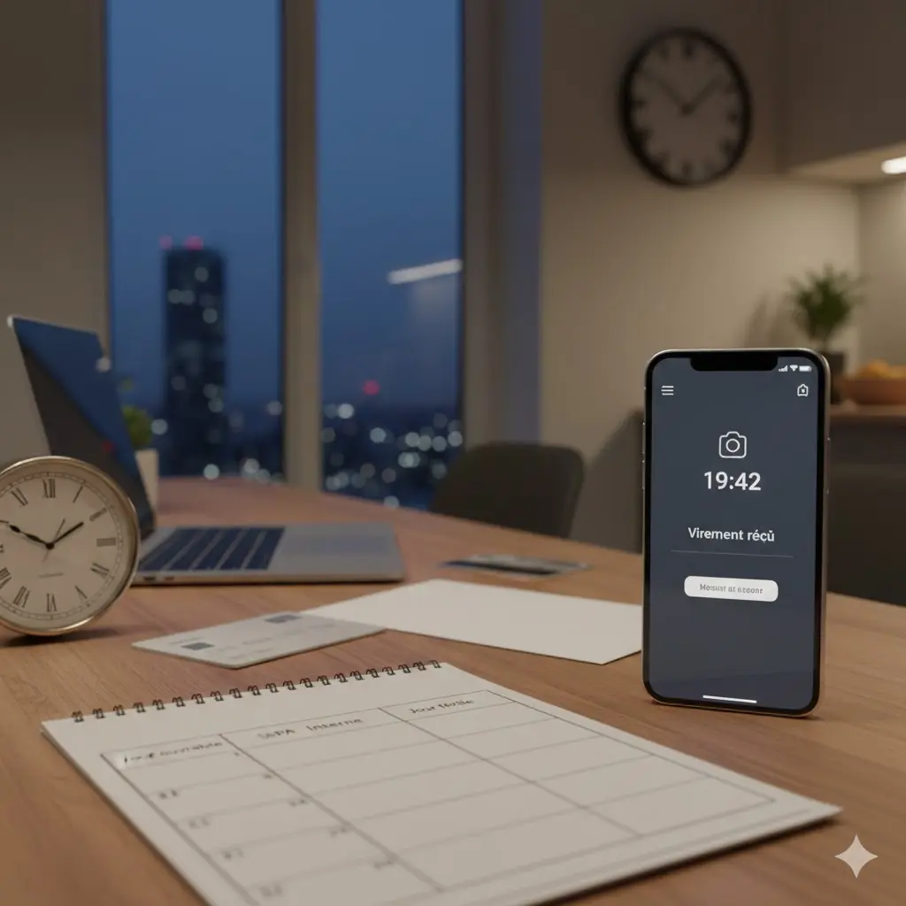 jusqu'à quelle heure peut on recevoir un virement